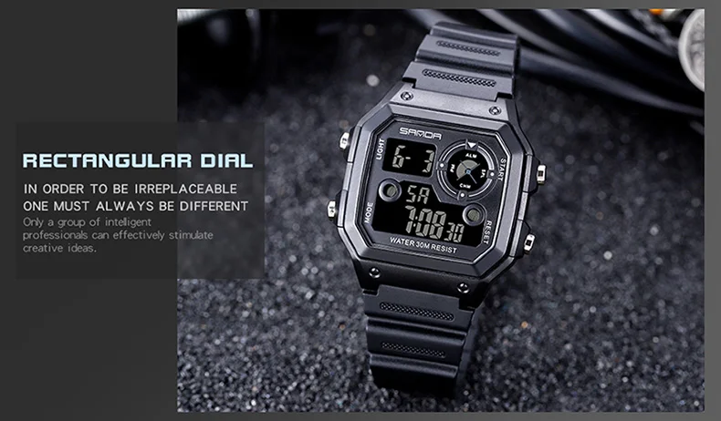 SANDA, военные спортивные часы, электронные мужские часы, лучший бренд, Роскошные мужские часы, водонепроницаемые, светодиодный, цифровые часы, Relogio Masculino