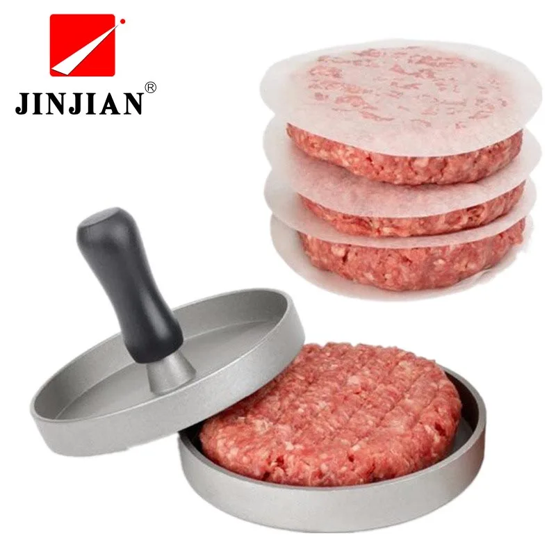 JINJIAN1 набор пресс для гамбургеров из алюминиевого сплава круглый мяса говядины