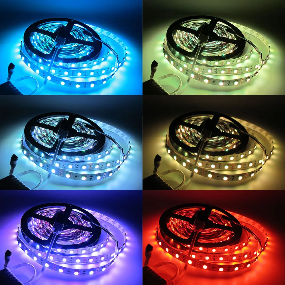 1 комплект DC12V RGB светодиодный полосы 5050 IP20 не из водонепроницаемого материала