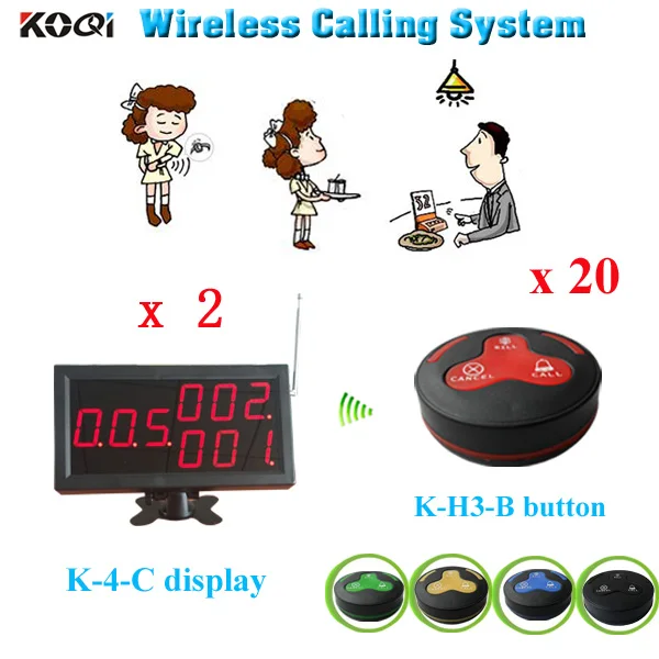 Long Range Electronic call bell wireless service bell digital calling