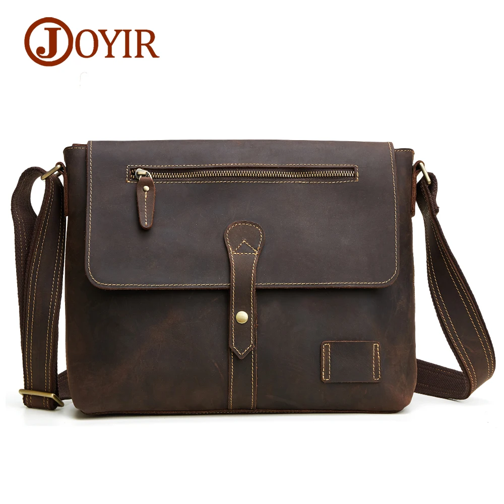 

JOYIR Genuine Leather Men Bag Fashion Man Crossbody Shoulder Handbags Men Messenger Bags Male Briefcase Men's Travel Bag 6352