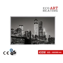 450 Вт дальнее инфракрасное изображение нагревательная панель энергоэффективный лучистый инфракрасный обогреватель домашний деко