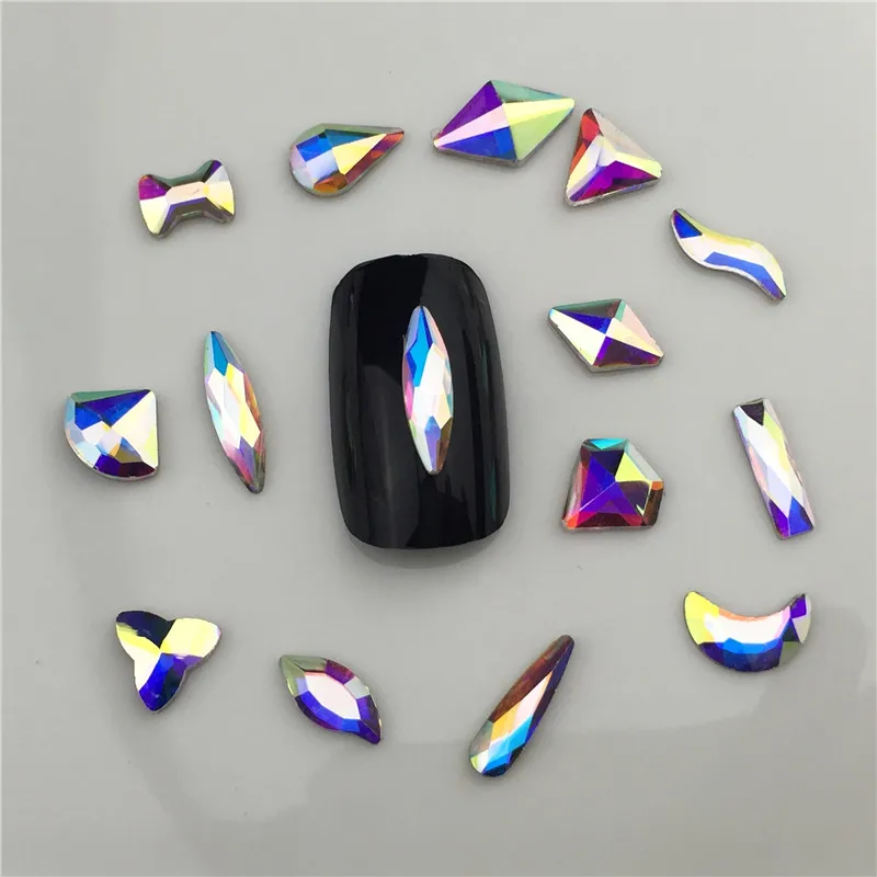 

3D Nail Art Decorations Rhinestones Crystals AB Horse Eye/Waterdrop/Diamond charms stone/gems Nails Accessories