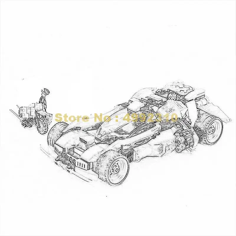 

618pcs ninja nightcrawler racing cars motorcycle 3 figures building blocks 70641 Bricks Toy