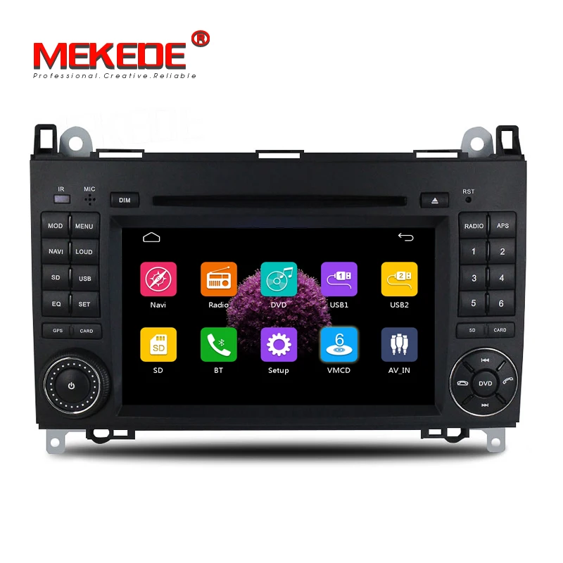 MEKEDE 2din Авто Радио DVD мультимедиа для Mercedes Benz B200 A B класс W169 W245 Viano Vito W639 Sprinter W906 wifi gps