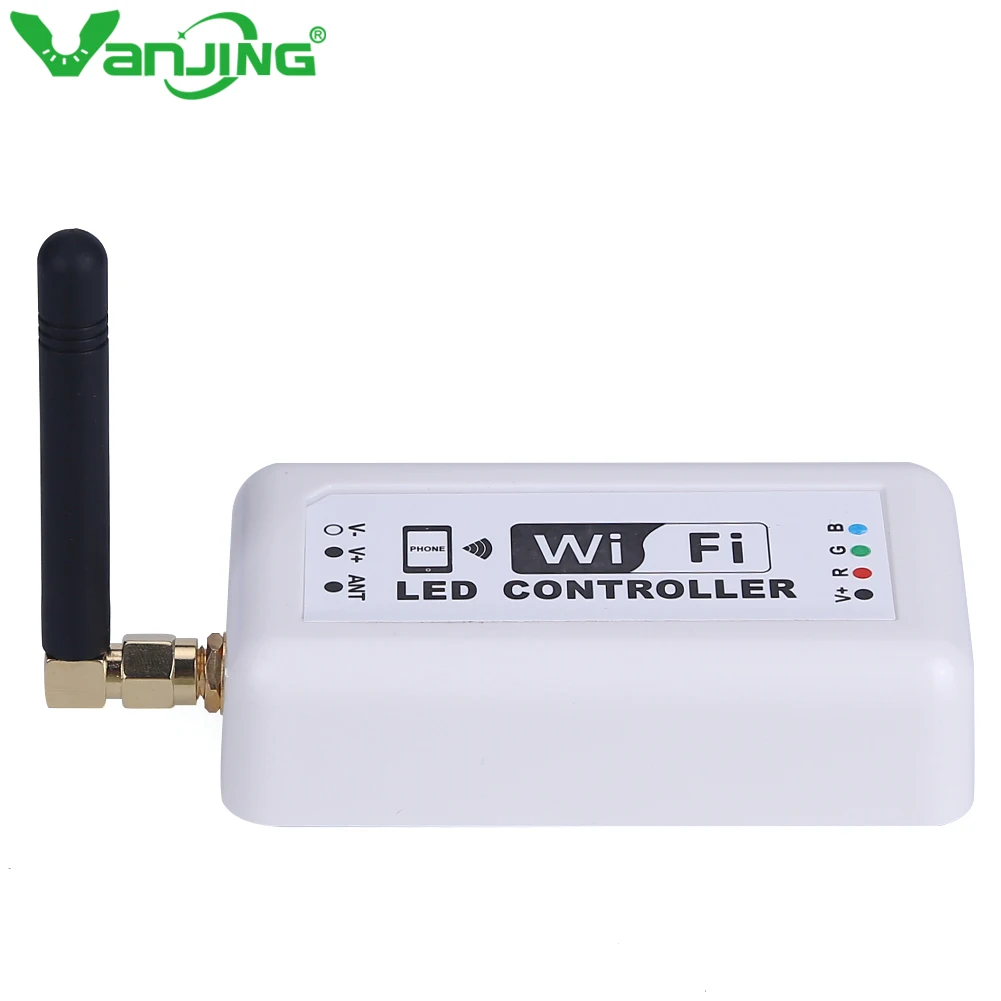 

Control by Android IOS 370 WIFI Led Dimmer Controller for Apple Samsung Ipad on dormitory laptop home intelligence playing games
