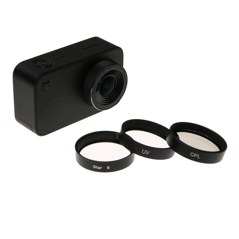 Lens UV  CPL Filter Star 8 Circular Polarizer Filtors Cover Lens Protector for Xiaomi Mijia MI Jia Mini 4K Action Camera Accessories (3)