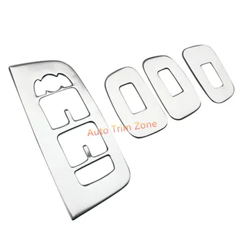 

Stainless Steel Matt 4 PCS Interior Window Switch Button Frame Cover Trim Left Hand Drive For Volvo XC60 2018