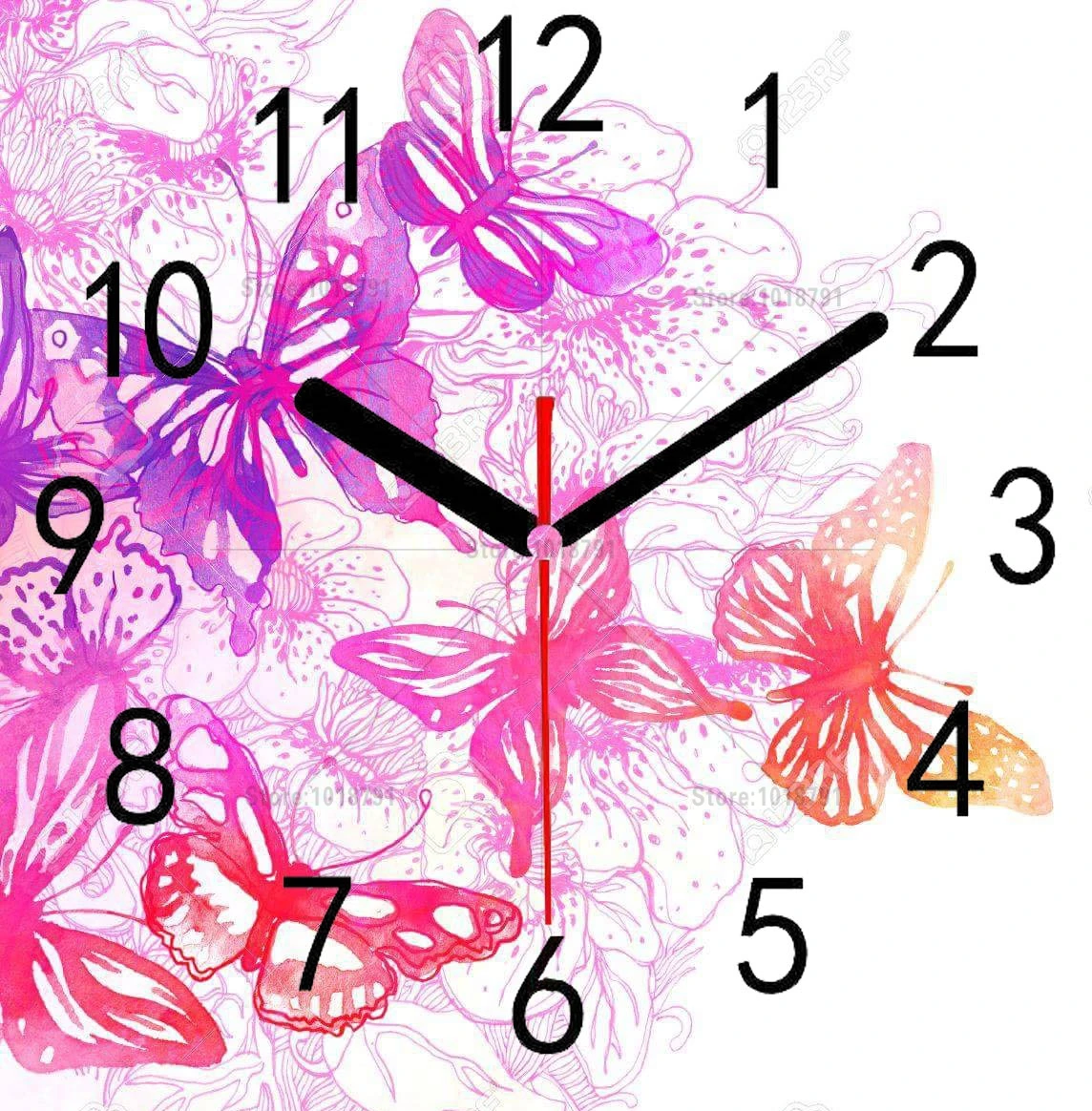 5d Diy алмазная живопись цветок настенные палочки часы Алмазная вышивка крестиком настенная палочка Алмазная мозаика домашний декор рукоделие - Цвет: Бургундия