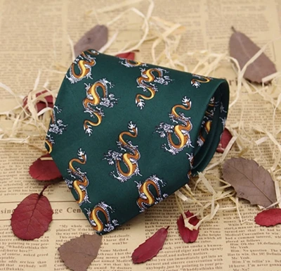 Традиционный китайский стиль мужской тканый цветок Дракон панда дизайнерский Галстук Свадебный праздник шеи галстук - Цвет: Color 21