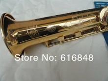 XINGHAI XSS 100 High Quality Export Gold Plated Soprano Straight Pipe Saxophone B Flat Exquisite Carved