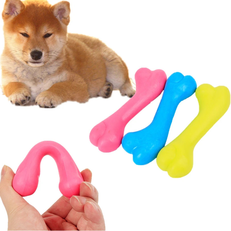 Dog Toys For Small Large Dogs Cats 1 PC Pet Squeak Toys Durable Rubber