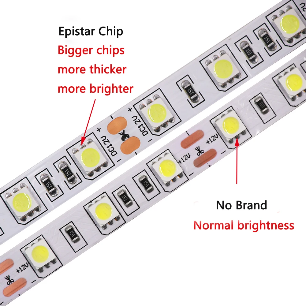 Epistar светодио дный чип 5050 светодио дный природного газа белый/теплый белый/RGB DC12V 60 светодио дный s/m 5 м гибкий светодио дный свет светодио