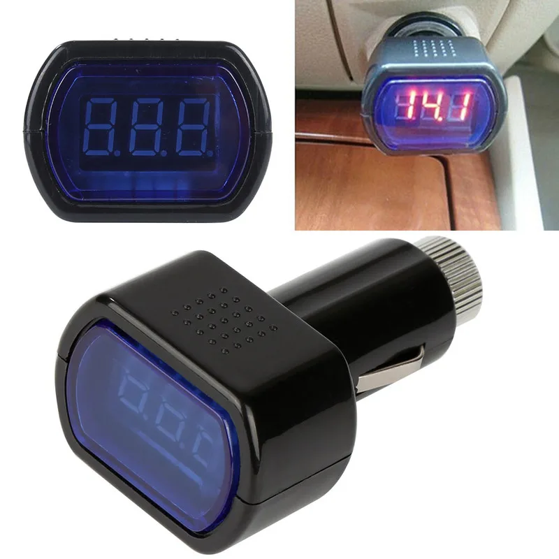 Buy Newest DC 12V 24V Red LCD Cigarette Lighter