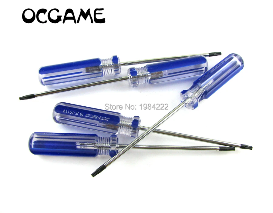 Ocgame 120 Pz/Lotto Blu Torx T10 T8 Torx Sicurezza Cacciavite Riparazione Strumento Fai Da Te Per Xbox 360 Xbox One Controller Per Console Ps3