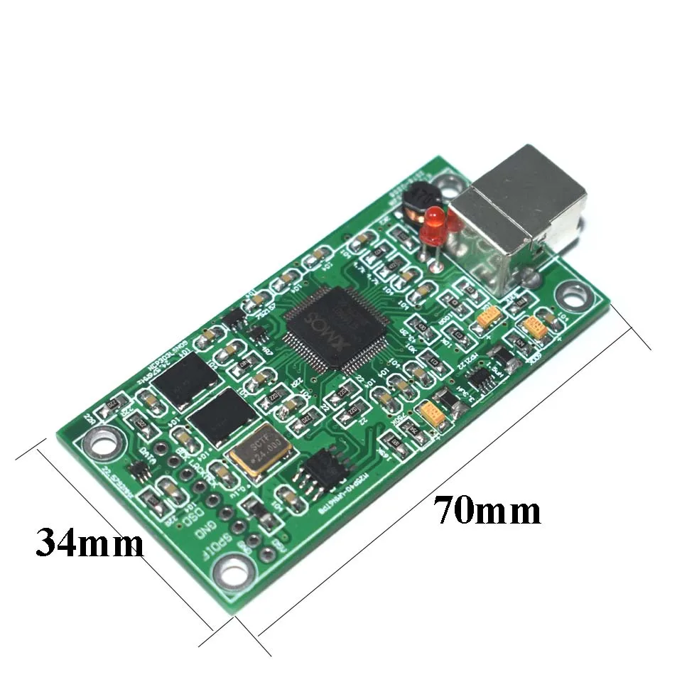 Обновление SITIME crystal XMOS XU208 USB 384K 32B модуль I2S SPDIF выход поддержка DSD для ES9018 9028 9038PRO