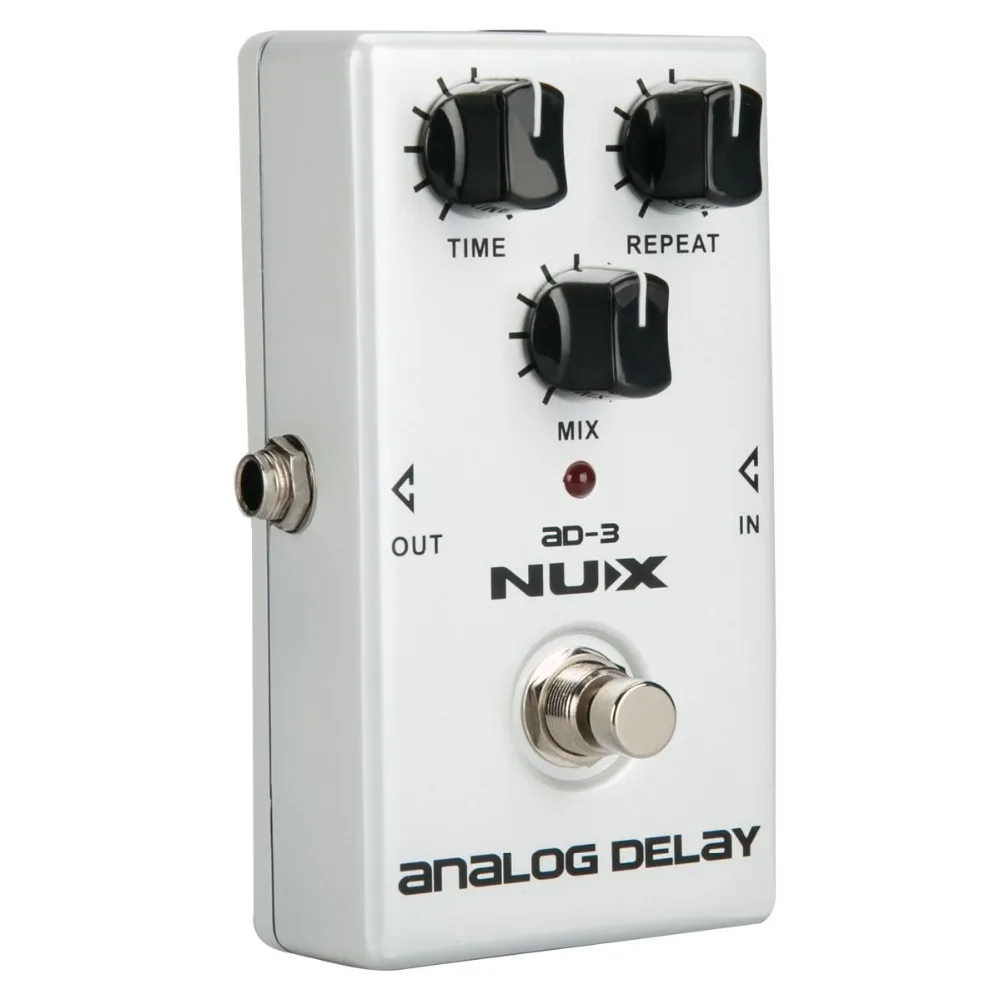 NUX AD-3 гитарная педаль эффектов аналоговый эффект задержки низкий уровень шума BBD схема задержки 20-300 мс время задержки теплый и гладкий истинный обход