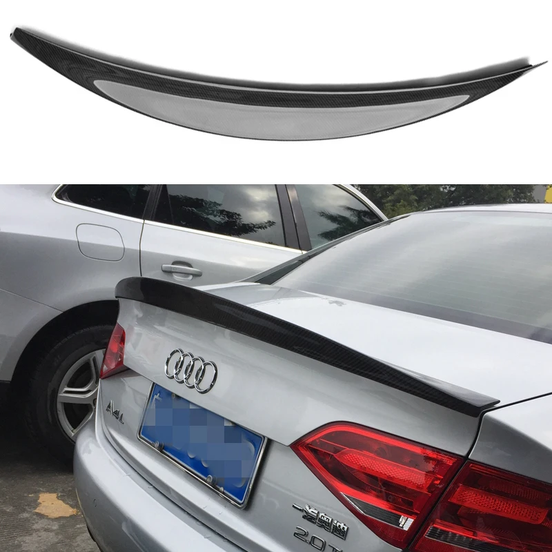 

S4 HK Style Carbon Fiber Rear Spoiler Wing for Audi A4 B8 S4 4Door 2009-2012