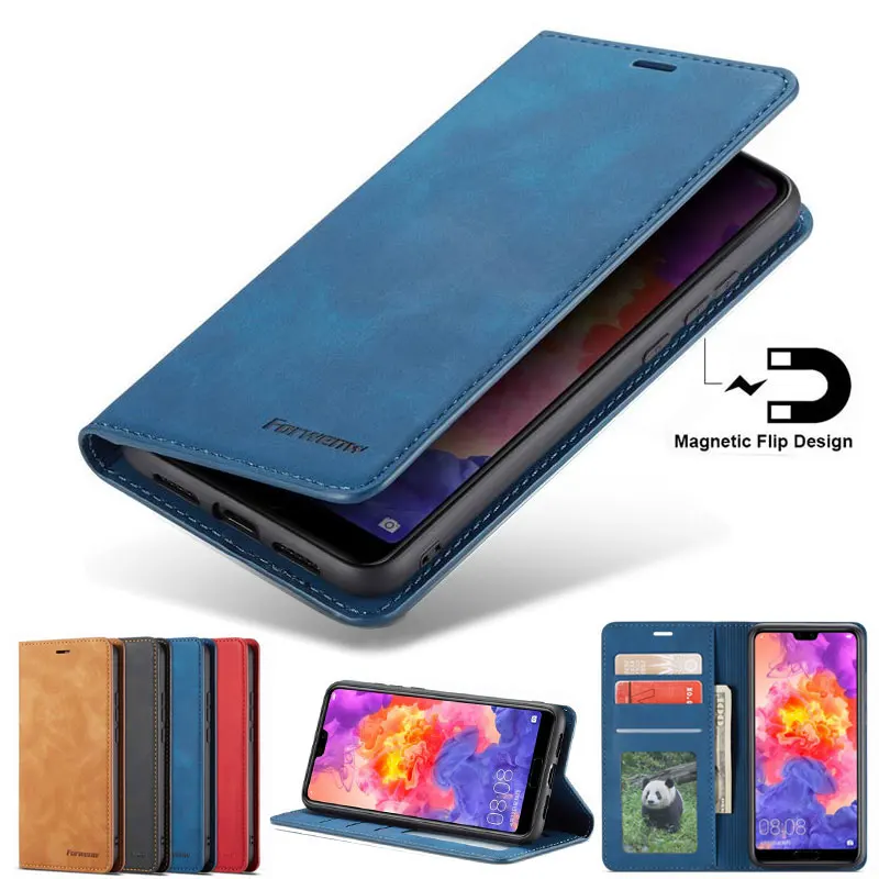 

Phone Cover For Huawei P20 Lite Pro Case on p20lite p 20 LITE Luxury Matte Magnetic Flip Wallet Leather Bag Huawai P20 Pro Coque
