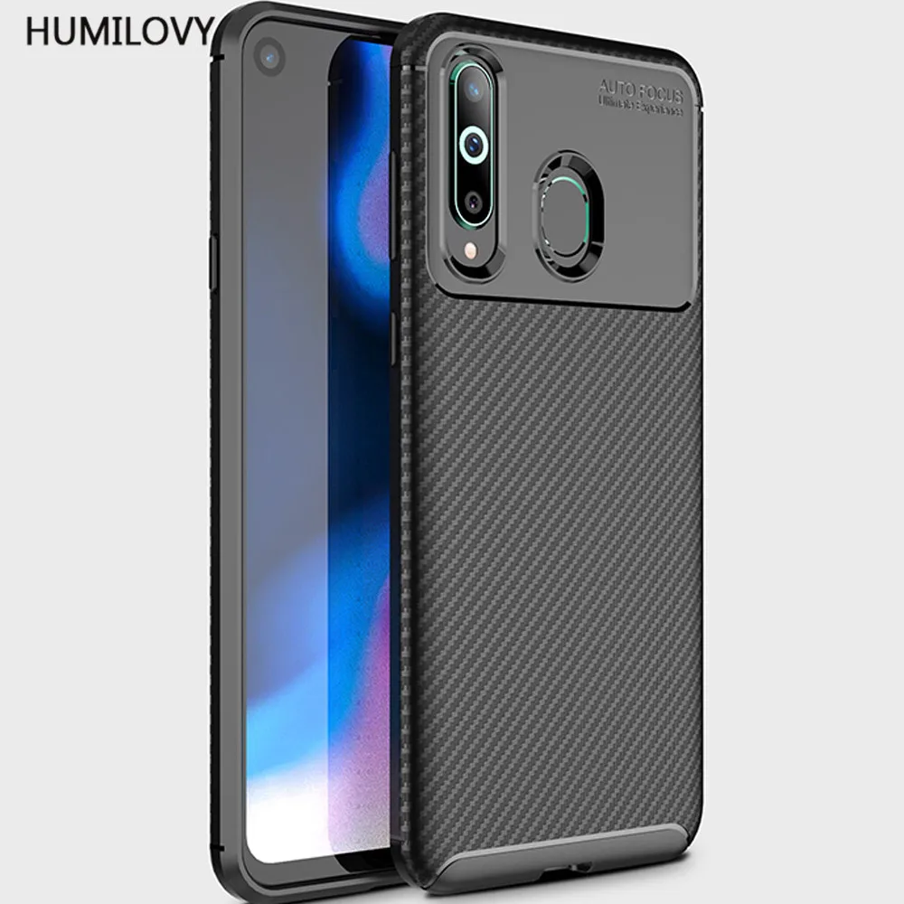 

For Samsung Galaxy A8S Case for Galaxy A8S Fundas Carbon Fiber texture Shockproof Soft TPU Back Cover For Samsung A8S Cases