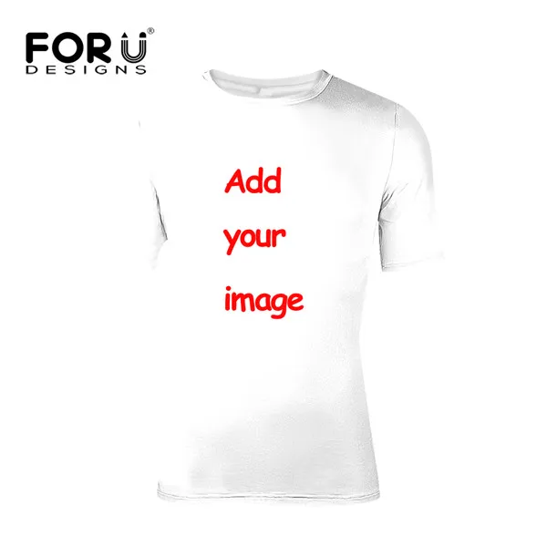 FORUDESIGNS/забавная Мужская футболка с 3D изображением Померанской собаки, летний эластичный Топ для кроссфита, удобные футболки с круглым вырезом для подростков - Цвет: custom