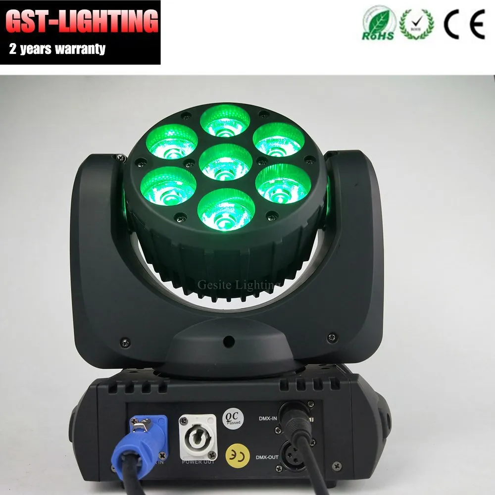 Cabeça em Movimento Luz do Estágio 4 Pçs e lote Profissional Rgbw 4in1 e mini Luz da 7 Pcs 12 w 14 4 pçslote Profissional Luz Do Estágio Rgbw