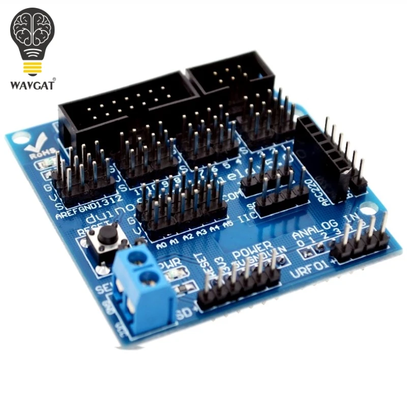 

V5.0 Sensor Shield expansion board for arduino electronic building blocks robot accessories Sensor Shield V5 expansion board
