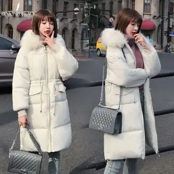 

PinkyIsBlack Winter Jacket Women Plus size 2019 New Ukraine 3XL Womens Down Cotton Thicken Jackets Hooded Long Coat Female Parka