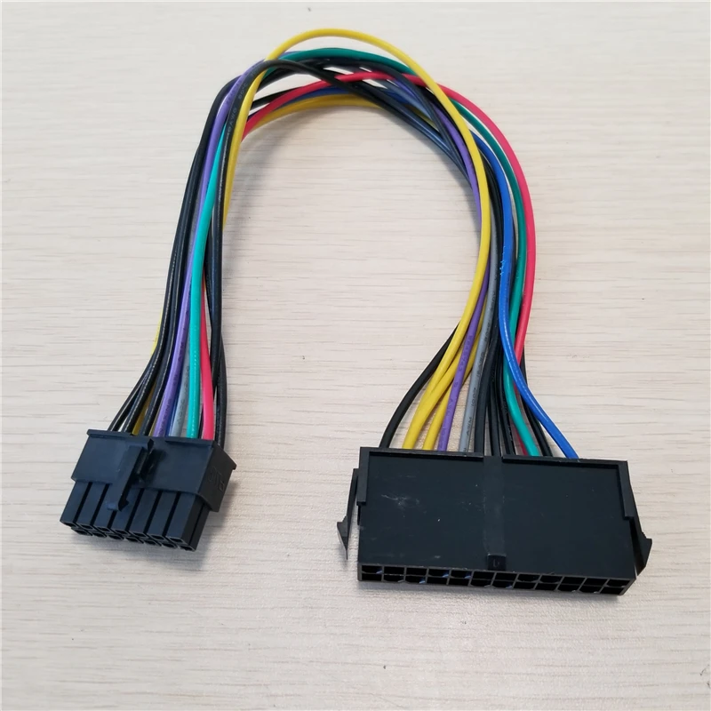 ПК DIY ATX 24Pin 24P до 14Pin 14P Кабель питания Шнур 18AWG провод для Lenovo Q77 B75 A75 Q75 материнская