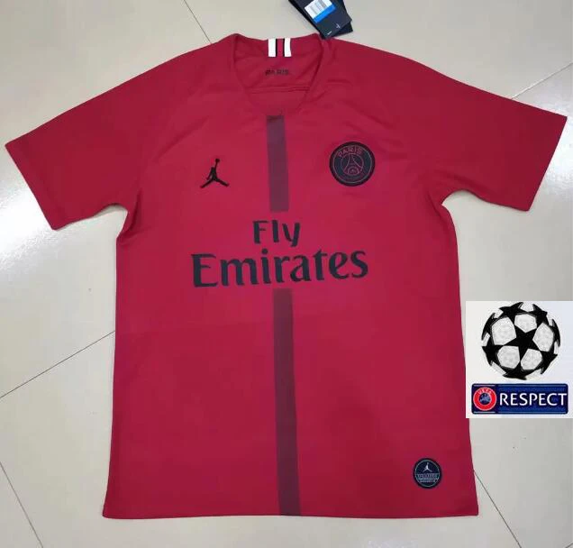 Мужская 2018PSG 2019 MBAPPE футбольная рубашка PSG Лига чемпионов патч PSGes 18 19 Бесплатная