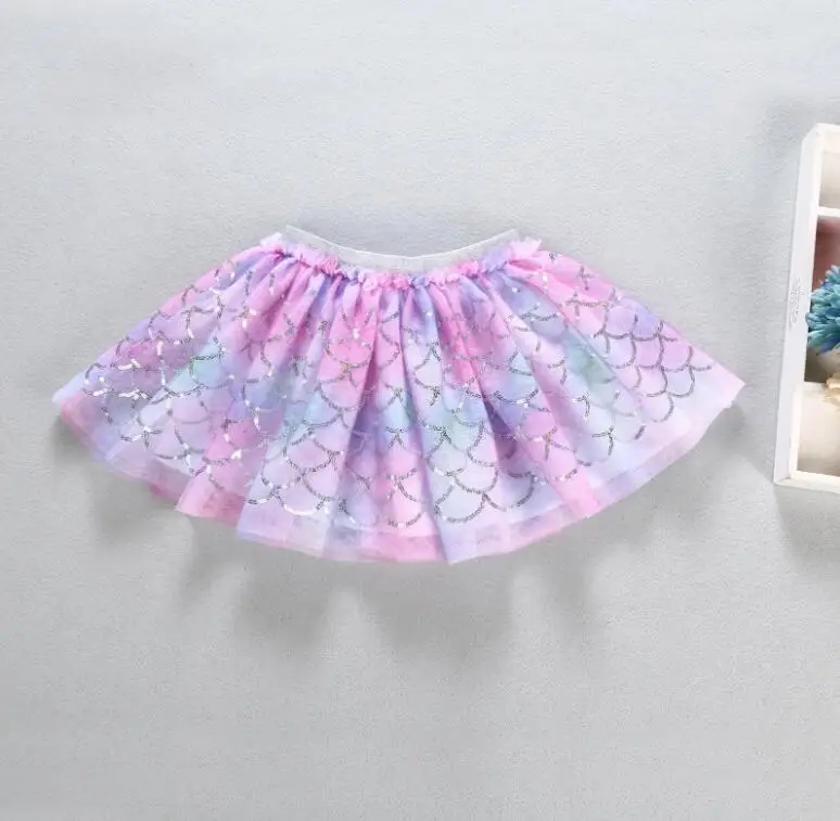 New Fashion Mermaid Sequined Skirts For Girls Baby, Princess Kids