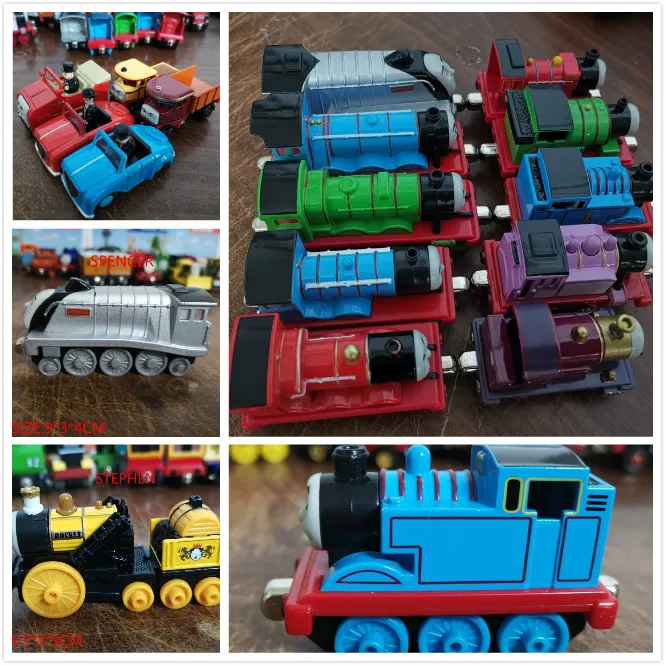 Литой металлический поезд магнитные игрушечные поезда Танк двигатель Trackmaster игрушка для детей маленький автомобиль Рождественский подарок