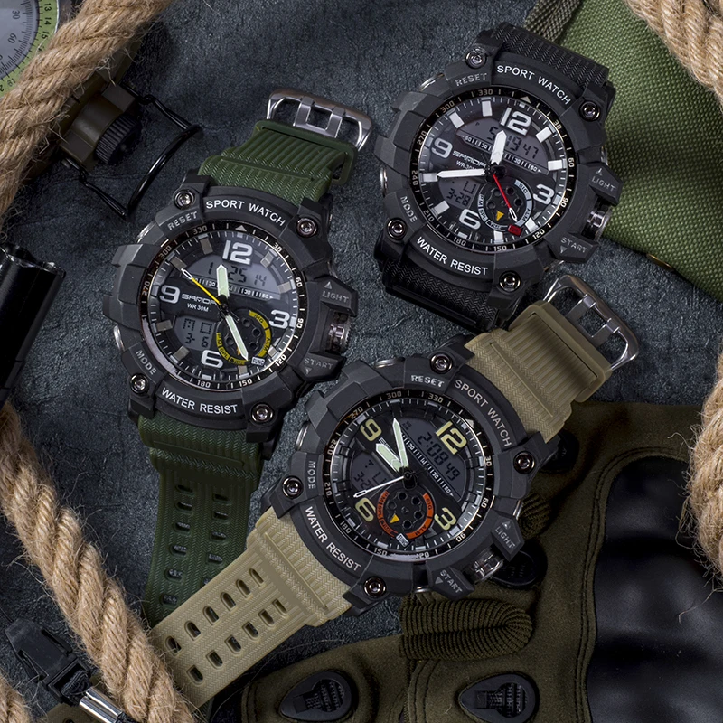 Dropshipping Men's Military Watch Men 3ATM Waterproof G style Sport Watch Male Clock S Shock Relogio Masculino erkek Saat 2019