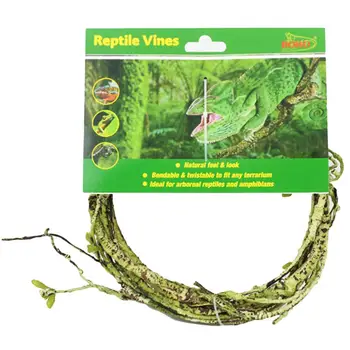 

Pet Habitat Decor Reptile Simulated Rattan Rainforest Collapsible Decoration for Lizards Frogs Snakes