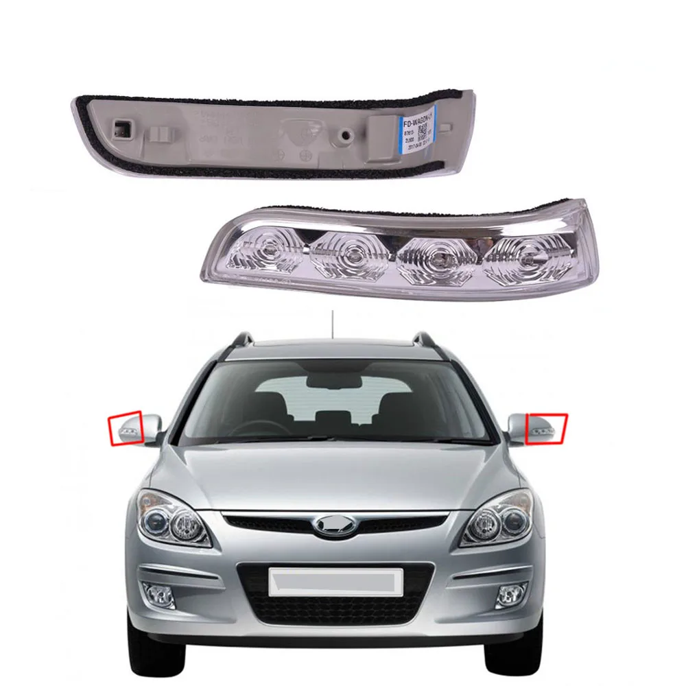 

Outside Rearview Mirror LED Turn Signal Light Lamp Repeater For Hyundai I30 2009-2012 OEM: 87614-2L600 87613-2L600