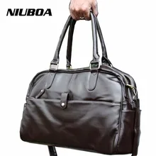 Voyage Duffel PU sac Zippé hommes ou Femmes de Bagages Polyvalent Noir Solide Étanche Week-End Sac Voyage Sacs À L’extérieur Duffle