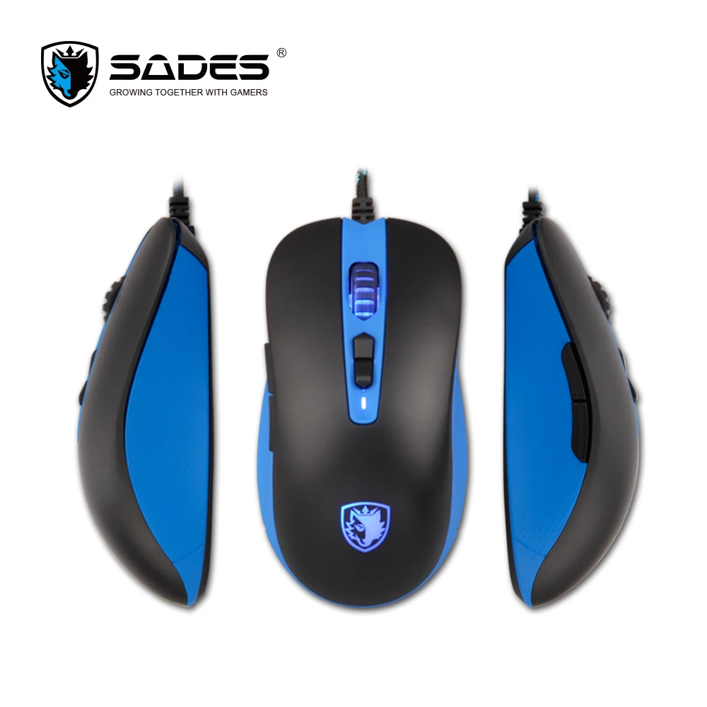 

SADES S15 Musket 3000DPI Mouse Wired 5 Buttons Opto-electronic Gaming Mouse For computer / PC / Laptop Red