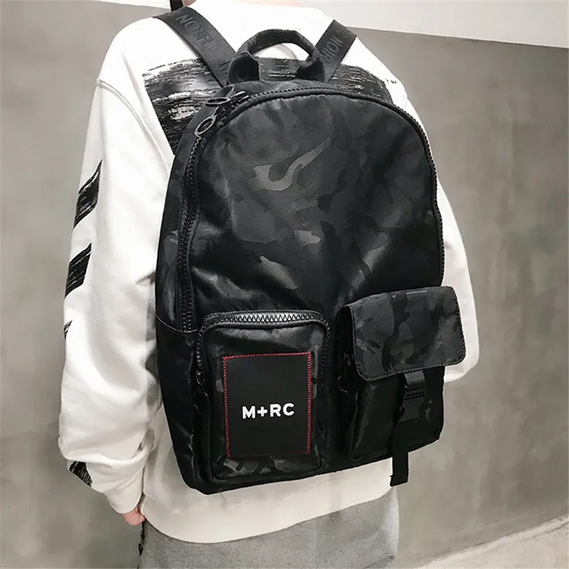 

M+RC Backpacks 2019 New Noir Camo Hi-Tech M+RC Waterproof Bag Dark Camouflage Men Unisex Higher Quality M+RC Backpack
