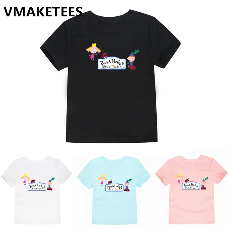 

Children Cartoon Ben And Holly Kingdom Boys T shirt and Summer 2019 Short Sleeve Tops Casual Kids T-shirt,HKP5038D