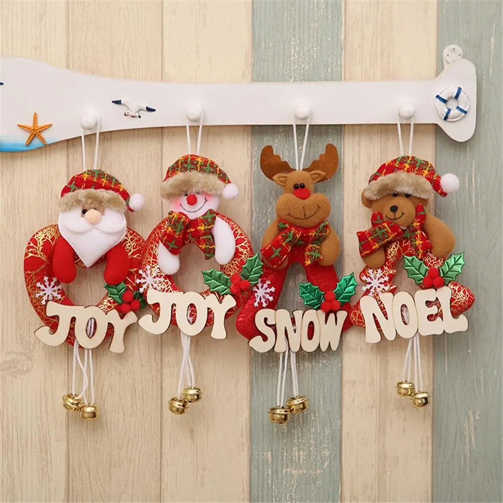 Hot Christmas Tree Hanging Ornaments Cloth Santa Claus Snowman Xmas Tree Toy Doll Hang Decoration Christmas Decorations for Home