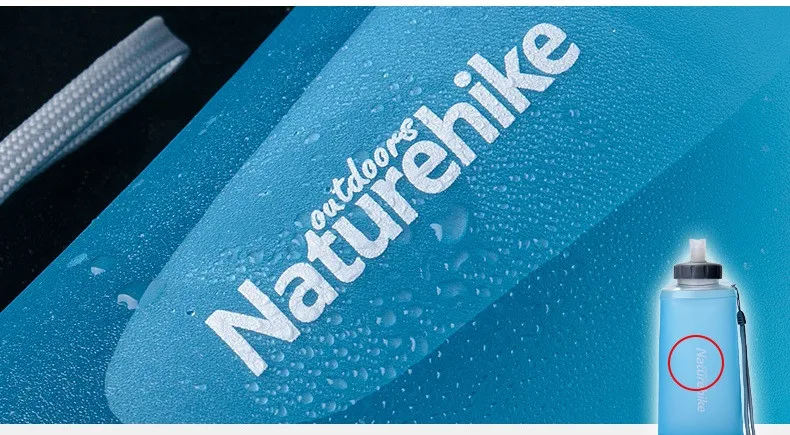 Naturehike на открытом воздухе складная бутылка для воды герметичная чашка портативный высококачественный Силиконовый ТПУ для спорта Бег Кемпинг Туризм