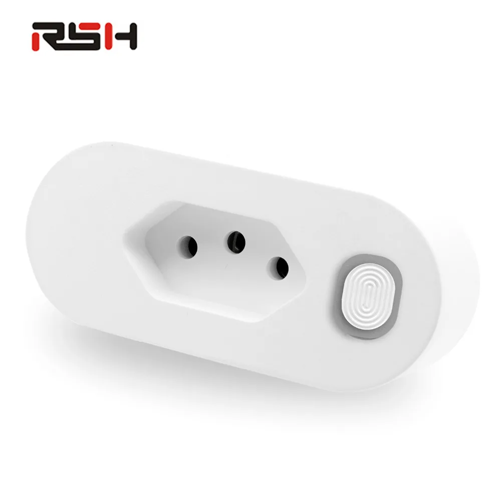

Smart plug WiFi control socket 15A power monitoring timer switch Brazil socket voice control Alexa Google home IFTTT