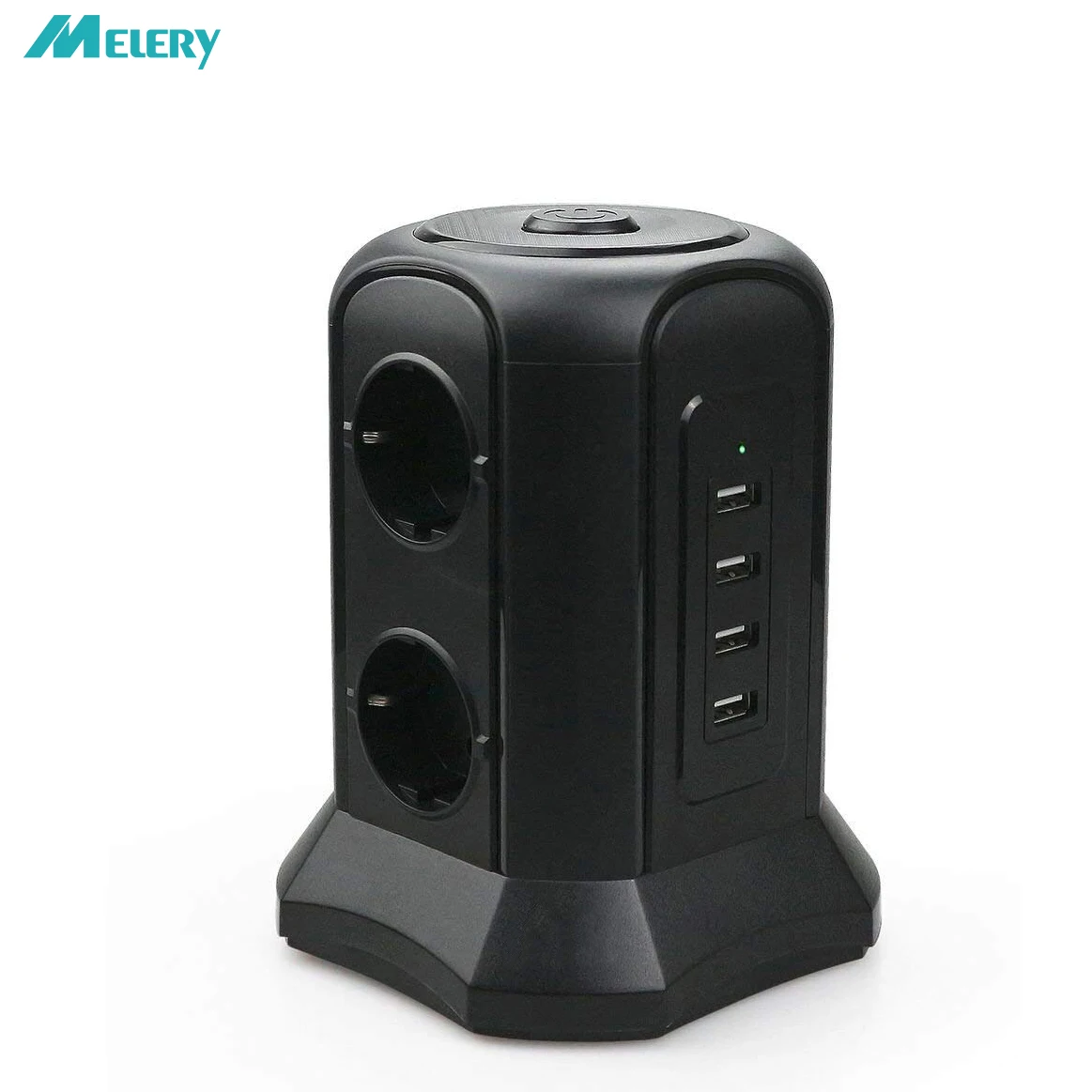 Power Strip  Surge Protection Multiple EU Outlets 4 USB Socet with USB Power Adapter 2m Extension Cord Overvoltage Protection