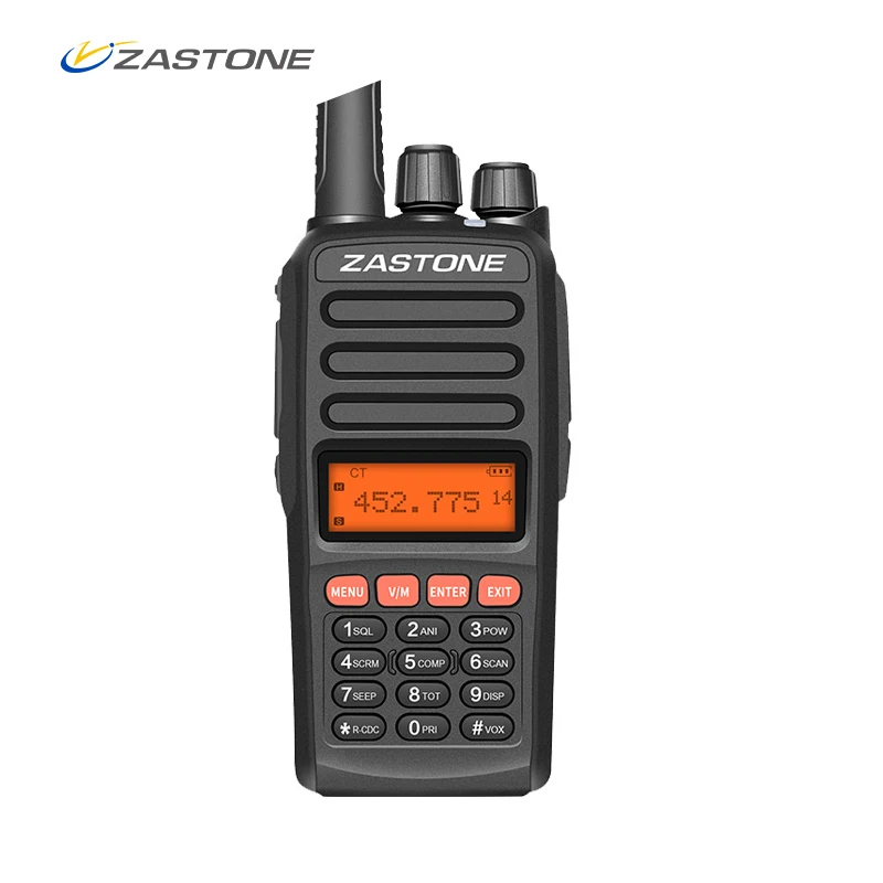 ZASTONE A98 Портативный Walkie Talkie 10 Вт 5-10 км УВЧ для дальних дистанций 400-470 мГц 2500 мАч 128CH коммуникатор радио КВ трансивер