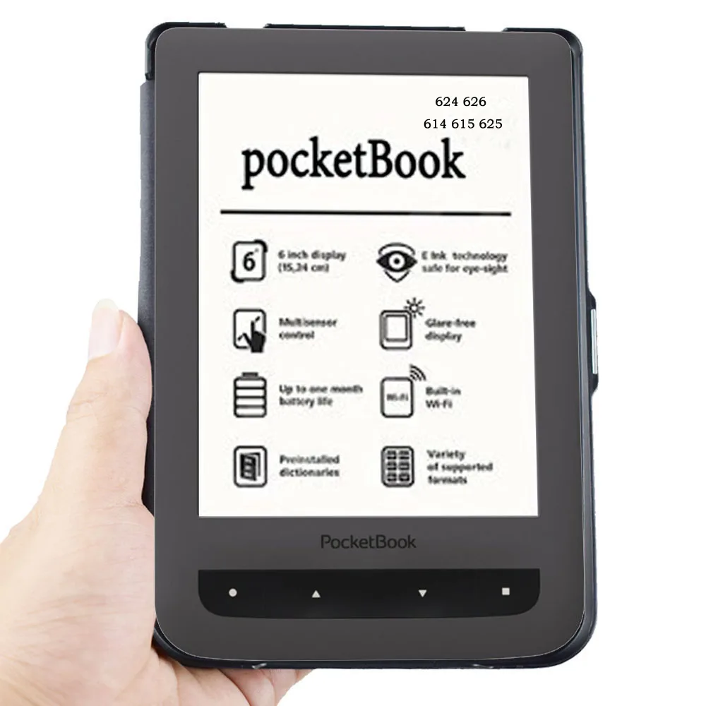 Для PocketBook 624 626 чехол Чехол Basic touch Lux 2 eReader чехол кожаный чехол также подходит для модели 614 615 625 чехол для pocketBook