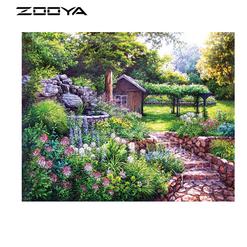 ZOOYA Diamond Embroidery 5D DIY Painting Pictures Of Rhinestones Cross-Stitch Kits Landscape Beautiful Scenery R2335 | Дом и сад