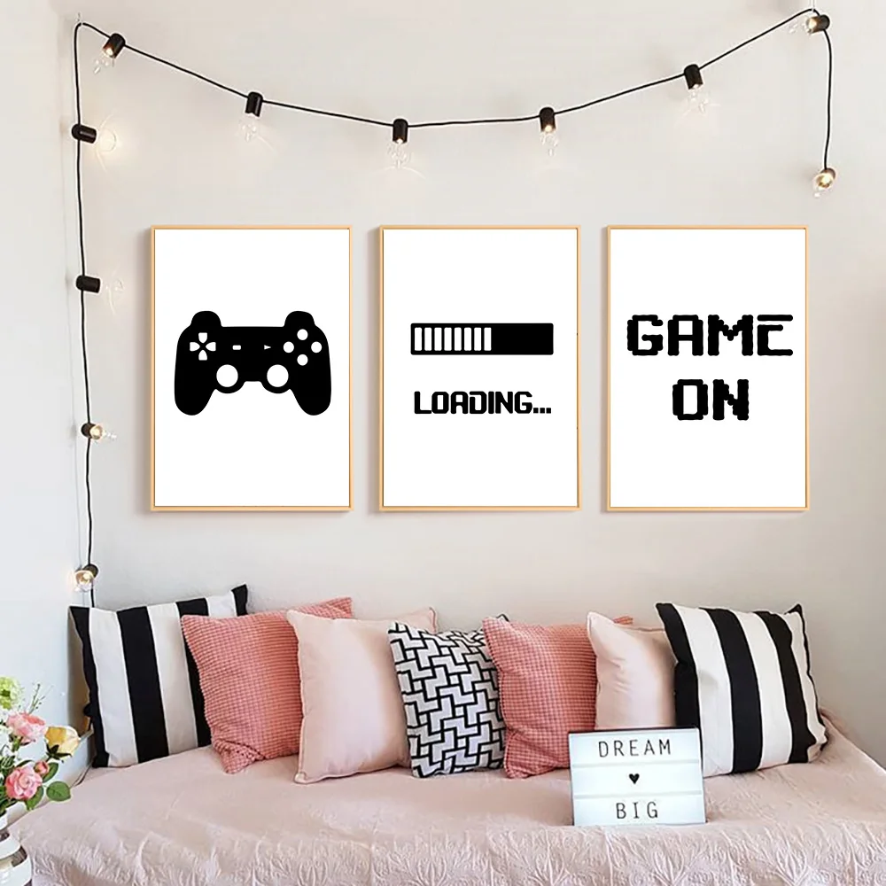 Black-And-White-Canvas-Painting-Nordic-Nursery-Posters-And-Prints-Play-Game-Baby-Boy-Room-Decor (2)
