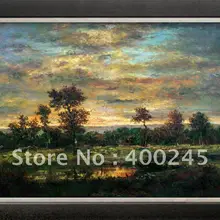 Современная Картина Пейзаж пруд на краю дерева Анри Руссо художественная репродукция ручной работы высокого качества