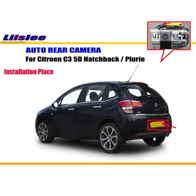 

Car Rear View Camera For Citroen C3 5D Hatchback / Plurie / Reverse Camera / NTST PAL / License Plate Lamp Camera