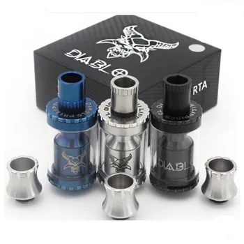 

2pc UNDER TWO FlowAir Vaporizer Electronic Cigarette Mini RTA Tank Atomizer 22mm 2.5ml Drip Tips with 510 thread